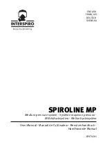 INTERSPIRO SPIROLINE MP User Manual preview