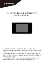 INTERSTEEL DIGITAL DOOR VIEWER 2.2 User Manual preview