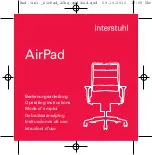 Предварительный просмотр 2 страницы Interstuhl Büromöbel AirPad 3C42 Operating Instructions Manual