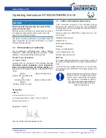 Preview for 7 page of Intertec Data Systems CP MEGATHERM D.A HI series Operating Instructions Manual