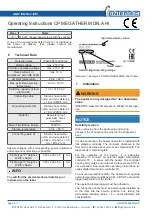 Предварительный просмотр 4 страницы Intertec Data Systems CP MEGATHERM DN.A HI Operating Instructions Manual