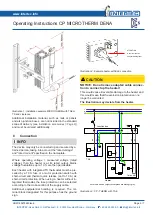 Предварительный просмотр 5 страницы Intertec Data Systems CP MICROTHERM DENA Operating Instructions Manual