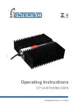 Предварительный просмотр 1 страницы Intertec Data Systems CP VARITHERM DBPA Operating Instructions Manual