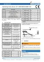 Предварительный просмотр 4 страницы Intertec Data Systems CP VARITHERM DNPA HI Operating Instructions Manual