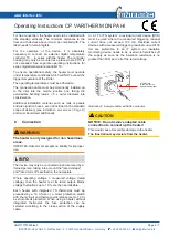 Предварительный просмотр 5 страницы Intertec Data Systems CP VARITHERM DNPA HI Operating Instructions Manual