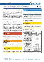 Preview for 3 page of Intertec Data Systems ExVENT 30 Series Operating Instructions Manual