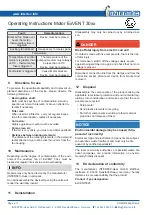 Preview for 6 page of Intertec Data Systems ExVENT 30 Series Operating Instructions Manual