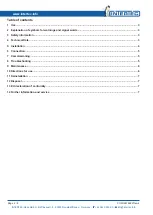 Preview for 2 page of Intertec Data Systems FL-ExVENT Operating Instructions Manual