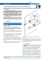 Preview for 5 page of Intertec Data Systems SL BLOCKTHERM DB.A Operating Instructions Manual