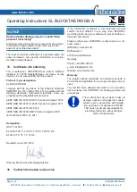 Preview for 8 page of Intertec Data Systems SL BLOCKTHERM DB.A Operating Instructions Manual