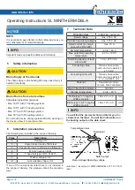 Preview for 4 page of Intertec Data Systems SL MINITHERM Operating Instructions Manual