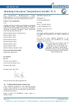 Preview for 6 page of Intertec Data Systems TC D Operating Instructions Manual