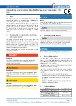 Preview for 3 page of Intertec Data Systems TC DN Operating Instructions Manual