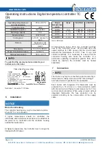 Preview for 4 page of Intertec Data Systems TC DN Operating Instructions Manual