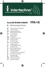 INTERTECHNO ITG-12 Operating Instructions Manual preview