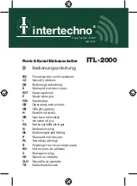 Preview for 1 page of INTERTECHNO ITL-2000 Operating Instructions Manual