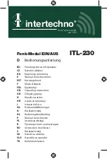 INTERTECHNO ITL-230 Operating Instructions Manual preview