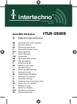 INTERTECHNO ITLR-3500S Operating Instructions Manual preview