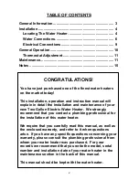 Preview for 2 page of Intertek TWO GALLON ELECTRIC WATER HEATER Installation & Operating Instruction Manual