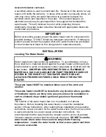 Preview for 4 page of Intertek TWO GALLON ELECTRIC WATER HEATER Installation & Operating Instruction Manual