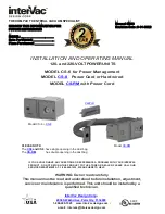 InterVac CS-RM Installation And Operating Manual preview