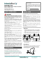 Preview for 1 page of IntesisBox IBOX-MBS-DALI Installation Sheet