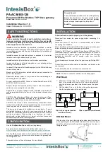 Preview for 1 page of IntesisBox PA-AC-MBS-128 Installation Sheet