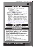 Preview for 9 page of Intex 100A Owner'S Manual