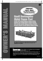 Intex 102-1/2 x 63'' x 25-5/8'' Owner'S Manual preview