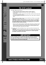 Предварительный просмотр 12 страницы Intex 18' x 10' (549cm x 305cm) Owner'S Manual