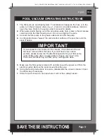 Preview for 9 page of Intex 28003 Owner'S Manual