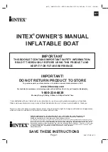 Предварительный просмотр 1 страницы Intex 98CT Owner'S Manual