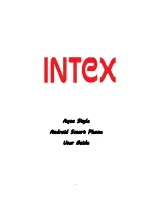 Предварительный просмотр 1 страницы Intex Aqua Style User Manual