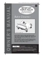 Preview for 1 page of Intex Auto Cleaner Owner'S Manual