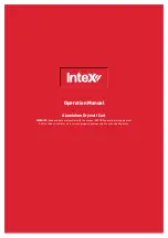 Предварительный просмотр 1 страницы Intex CD136A Operation Manual