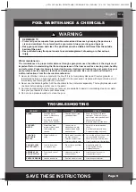 Preview for 9 page of Intex CLEARVIEW PRISM FRAME Owner'S Manual