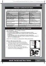 Preview for 8 page of Intex CS15220 Owner'S Manual