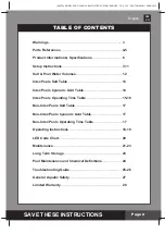 Preview for 2 page of Intex ECO7110 Owner'S Manual