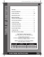 Preview for 2 page of Intex HT30220 Owner'S Manual