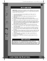 Preview for 5 page of Intex HT30220 Owner'S Manual