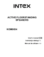 Preview for 1 page of Intex KOM0654 User Manual