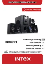 Intex KOM0824 User Manual preview