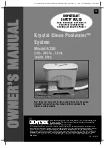 Preview for 1 page of Intex Krystal Clean Poolwater 6220 Owner'S Manual
