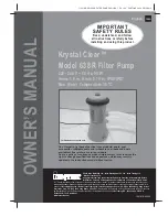 Intex Krystal Clear 638R Owner'S Manual preview