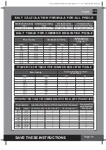 Preview for 10 page of Intex Krystal Clear CS2220 Owner'S Manual