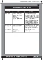 Preview for 16 page of Intex Krystal Clear CS2220 Owner'S Manual