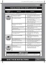 Preview for 17 page of Intex Krystal Clear CS2220 Owner'S Manual