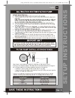 Preview for 13 page of Intex Krystal Clear CS7221 Owner'S Manual