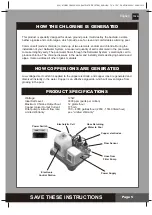 Preview for 5 page of Intex Krystal Clear CS8220 Owner'S Manual