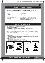 Preview for 9 page of Intex Krystal Clear SF90110-1 Owner'S Manual